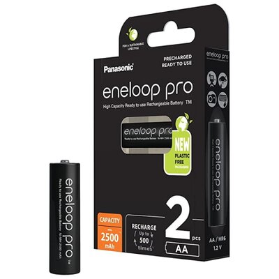 Akumulatorki AA 2500 mAh PANASONIC Eneloop Pro (2 szt.)
