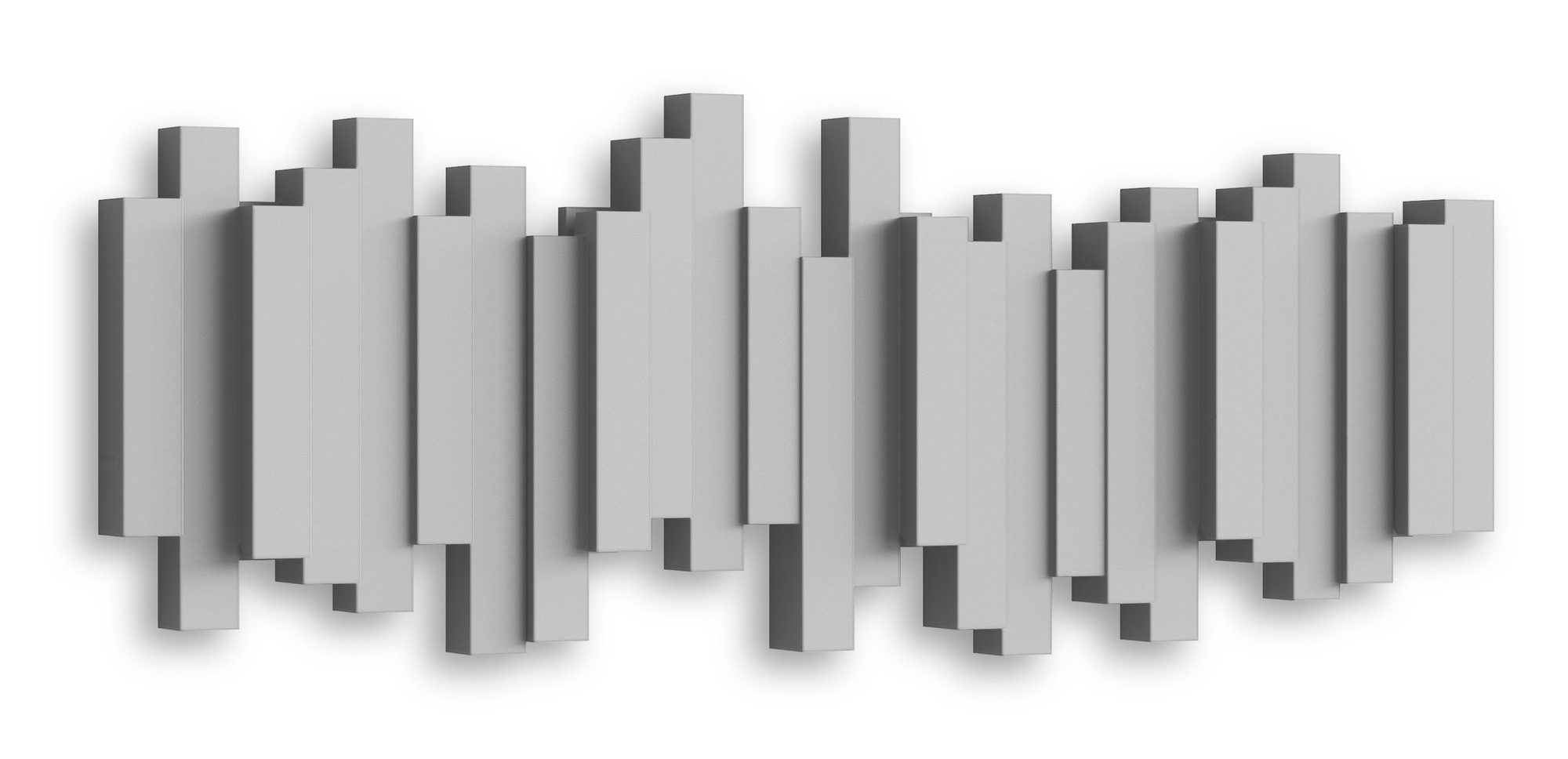 Umbra - Wieszak ścienny z 5 uchwytami Sticks Szary