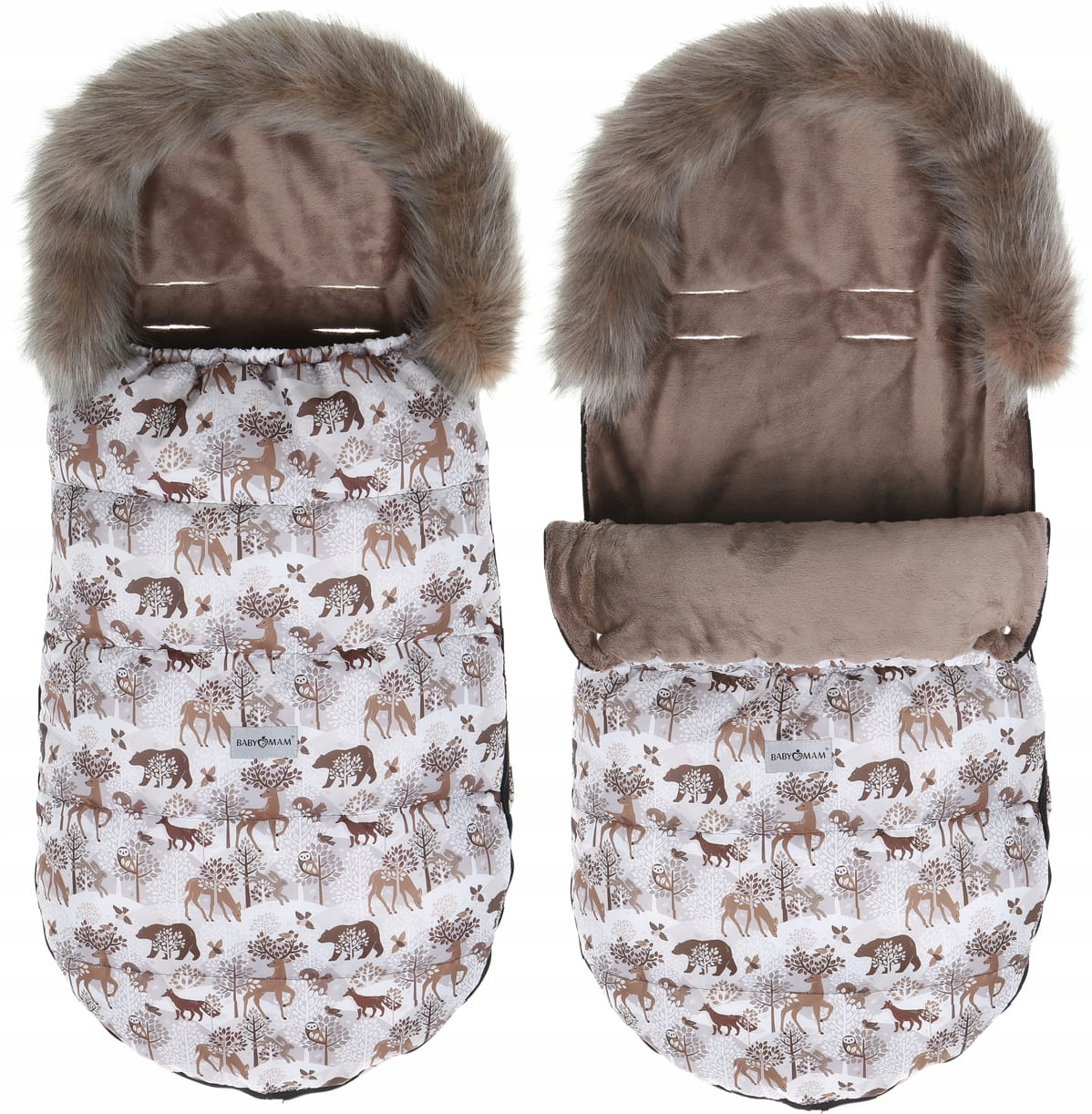 Babymam śpiworek do wózka sanek na zimę maxi 114cm