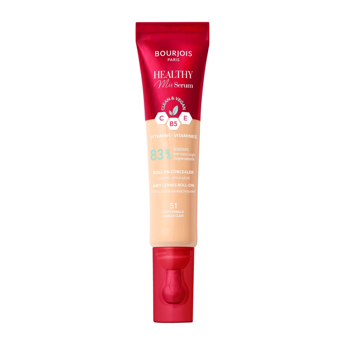 Bourjois Healthy Mix kryjący korektor z serum pod oczy o wegańskiej formule z witaminami 51W light vanilla, 11 ml