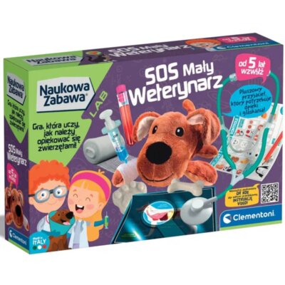 Zabawka weterynarz CLEMENTONI Naukowa zabawa SOS Mały weterynarz 50712