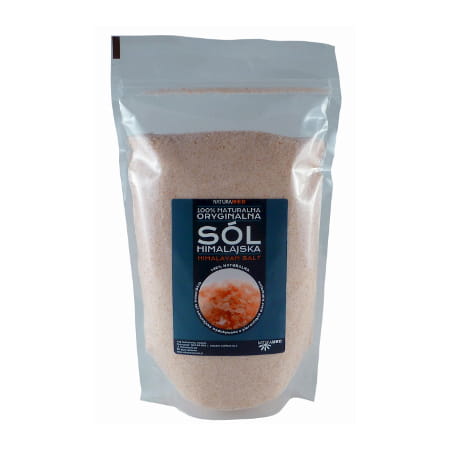 Sól himalajska drobna 1 kg (różowa)