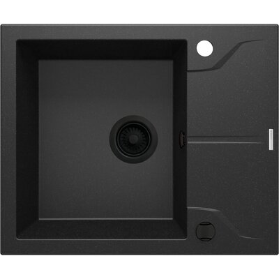 Zlewozmywak jednokomorowy z ociekaczem DEANTE Andante ZQN G11A Grafitowy 49x59