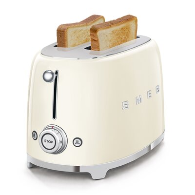 Toster SMEG TSF01CREU Kremowy