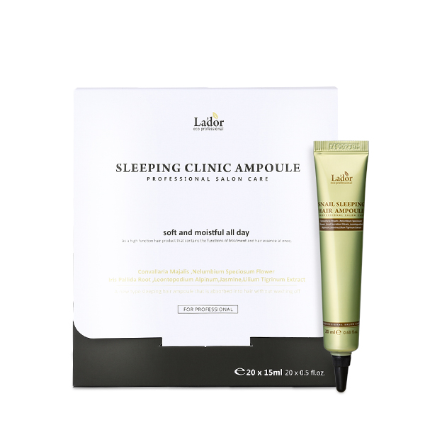 La'dor Snail Sleeping Hair Ampoule ampułka do włosów zniszczonych, 20x15 ml