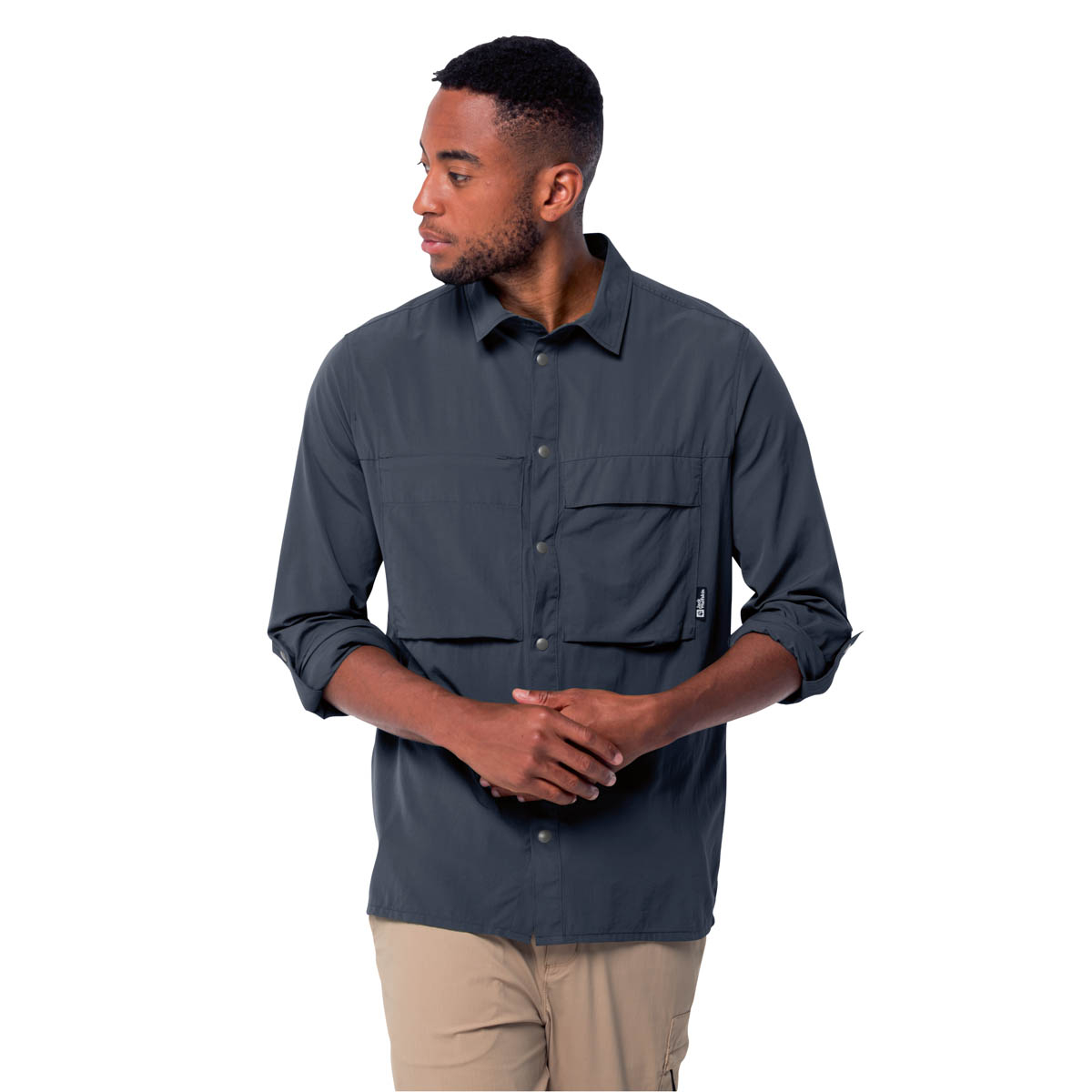 Męska koszula Jack Wolfskin ATACAMA LS SHIRT M night blue - S