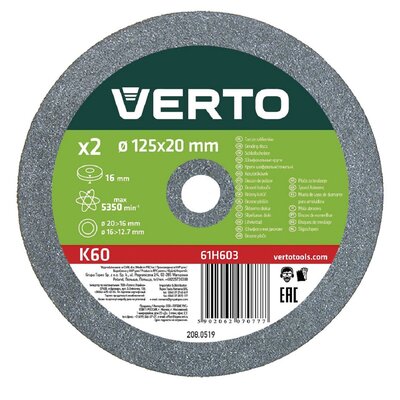 Tarcza do szlifowania VERTO 61H603 125 mm (2 szt.)
