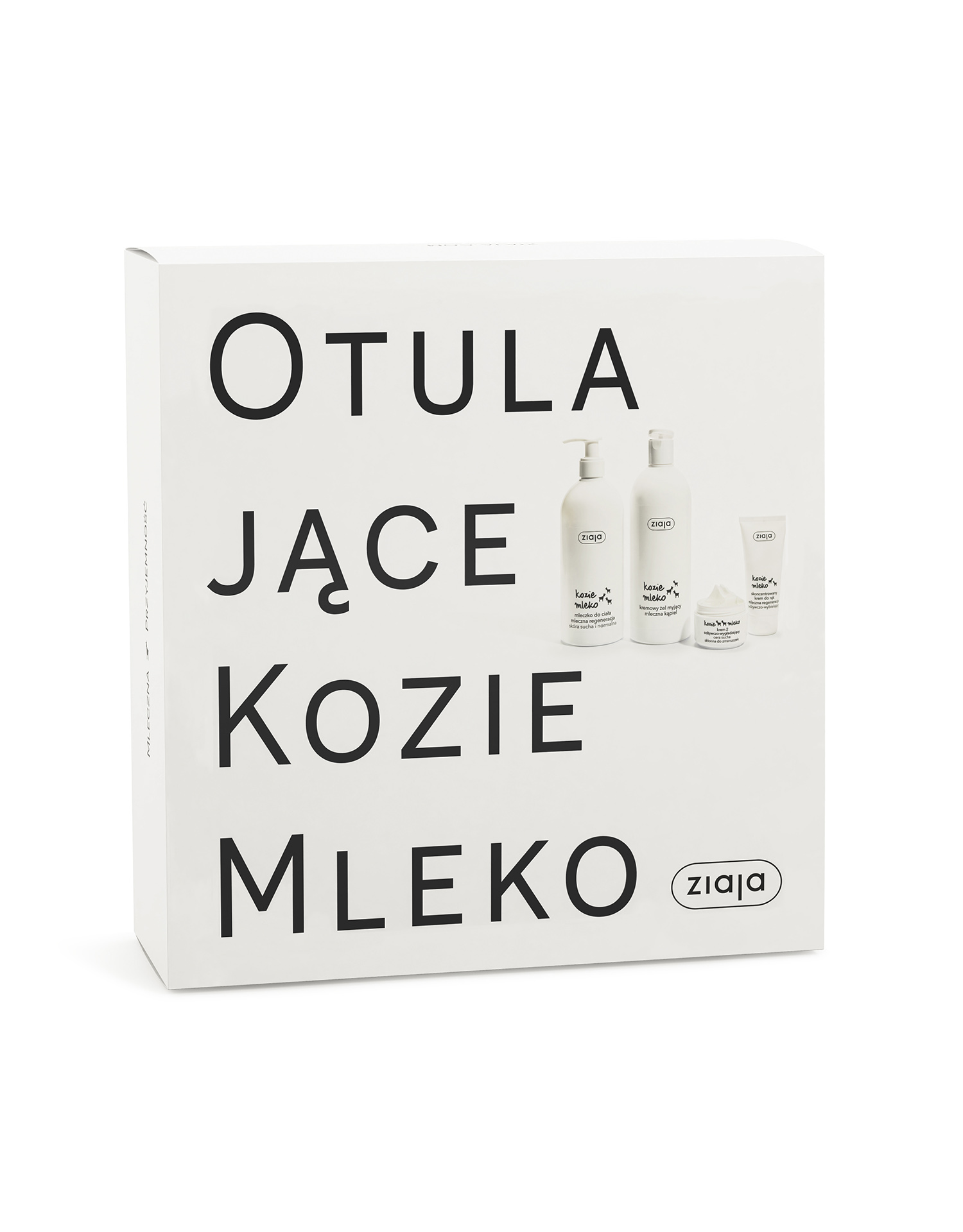 Ziaja Kozie Mleko zestaw: kremowy żel myjący, 500 ml + mleczko do ciała, 400 ml + skoncentrowany krem do rąk i paznokci, 50 ml + odżywczo-wygładzaj...