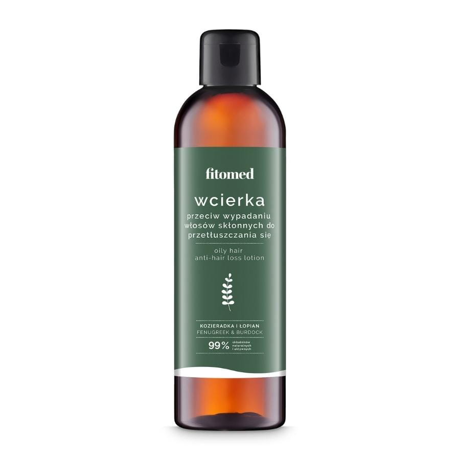 Fitomed wcierka przeciw wypadaniu włosów skłonnych do przetłuszczania się Kozieradka i Łopian, 200 g