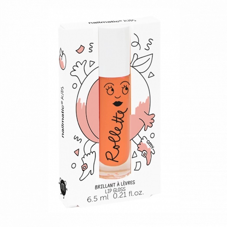 Nailmatic Rollette Lip Gloss błyszczyk do ust Brzoskwinia, 6,5 ml