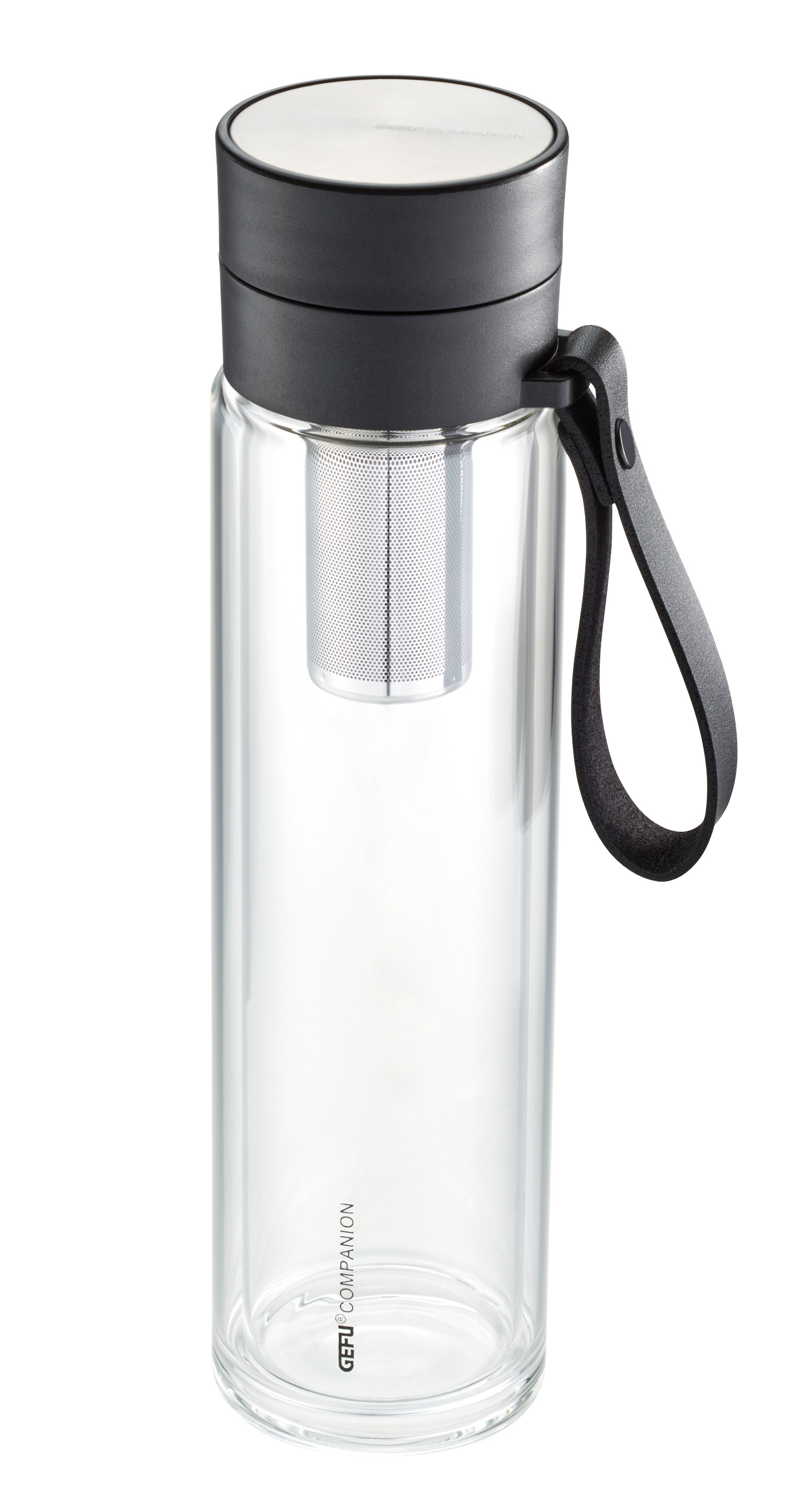 GEFU - Szklana butelka na napoje COMPANION 450 ml