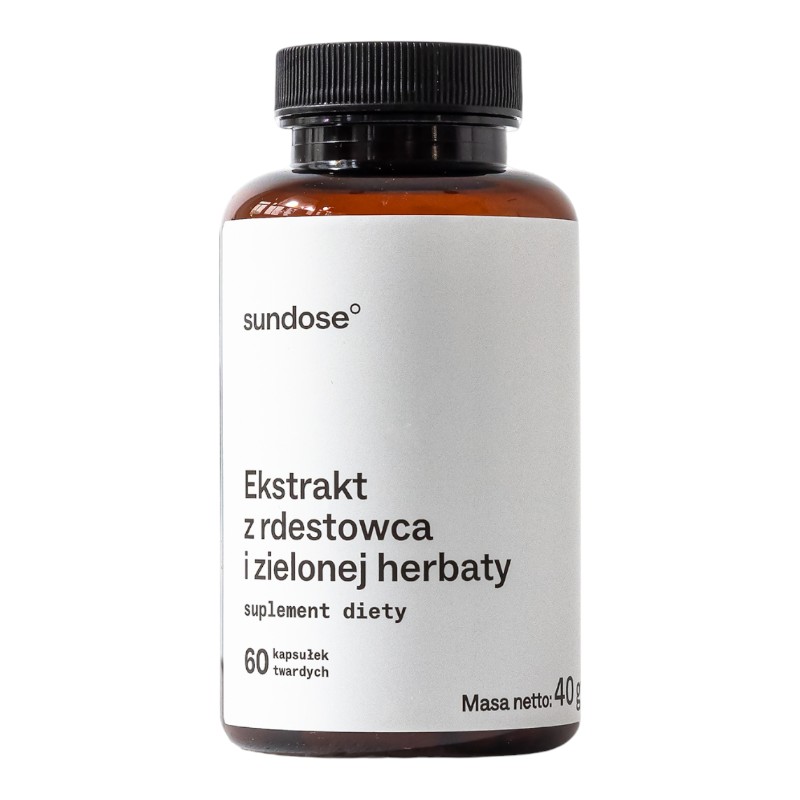 Sundose EKSTRAKT Z RDESTOWCA I ZIELONEJ HERBATY suplement diety, 60 kaps./1 opak.