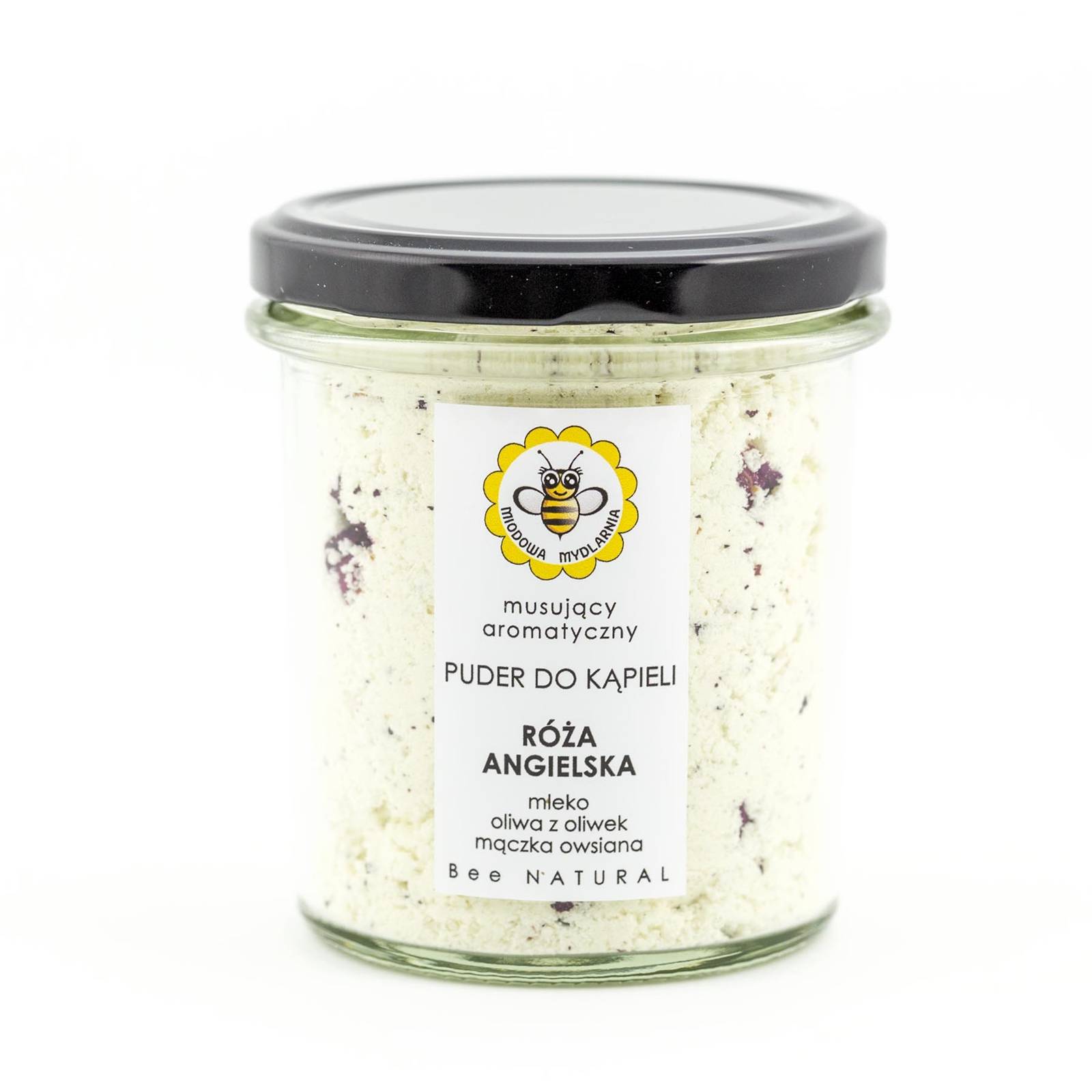 Miodowa Mydlarnia puder do kąpieli róża angielska, 180 g