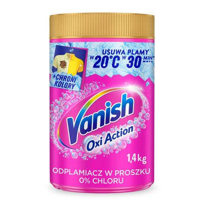 Odplamiacz do prania VANISH Oxi Action Różowy 1.4 kg