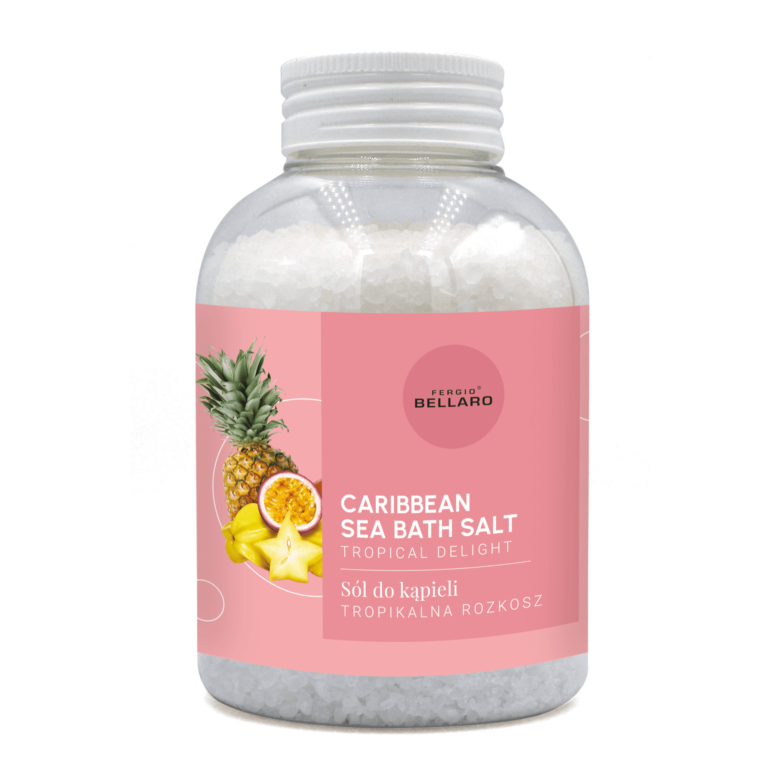 Fergio Bellaro Tropikalna Rozkosz sól do kąpieli, 600 g