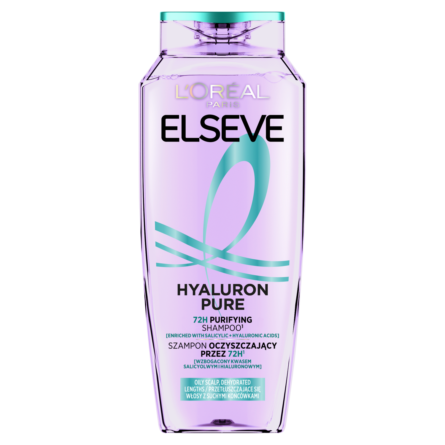 L'Oréal Paris Elseve Hyaluron Pure oczyszczający skórę głowy szampon do włosów, 400 ml