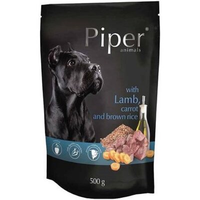Karma dla psa PIPER Animals z jagnięciną, marchewką i brązowym ryżem 500 g