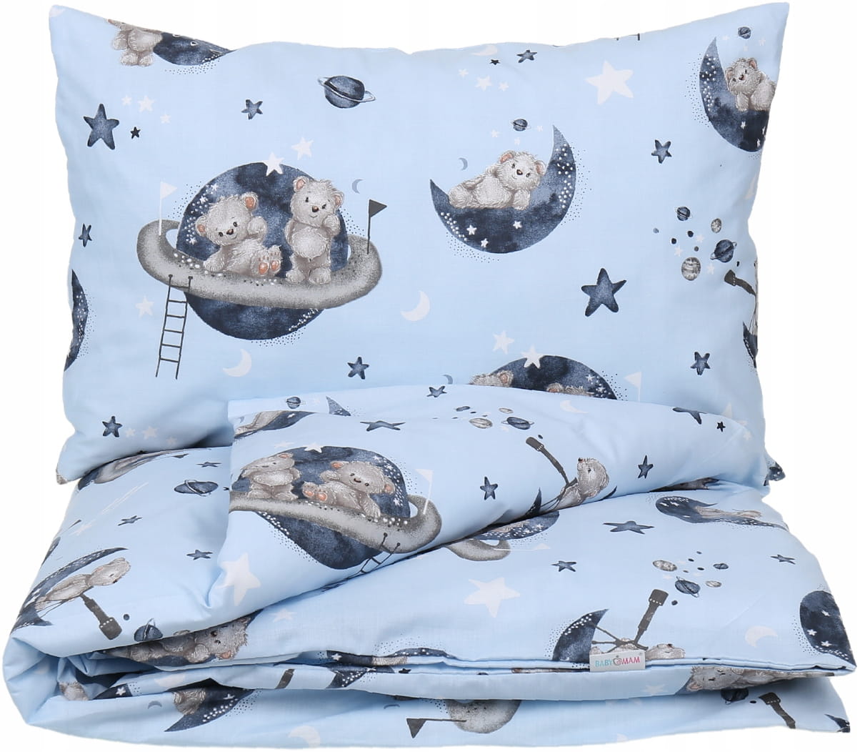 Pościel do łóżeczka 120x60 dziecięca niemowlęca 120x90 cm 2el Babymam