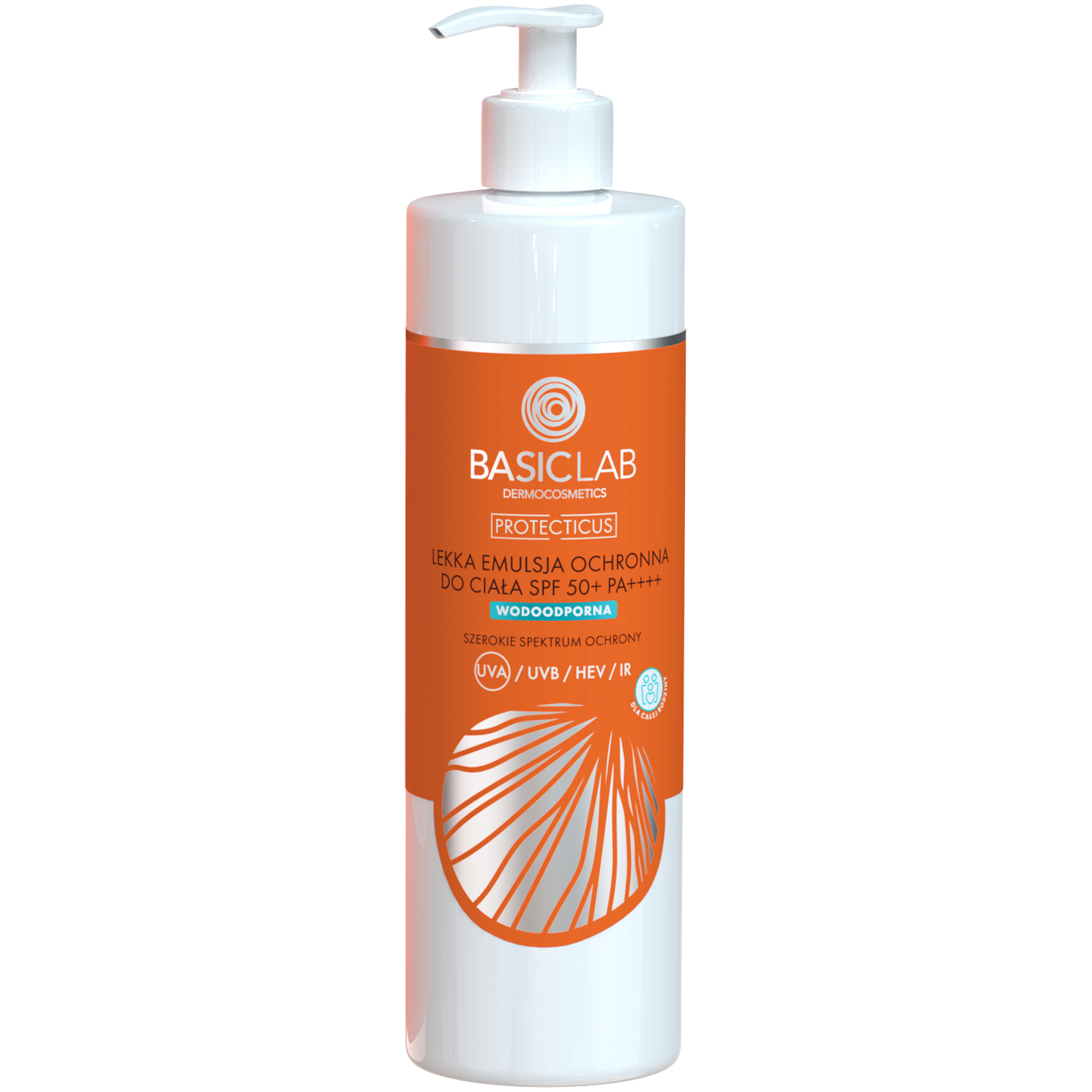 Basiclab Protecticus lekka emulsja ochronna do ciała z SPF50+ PA++++, 300 ml