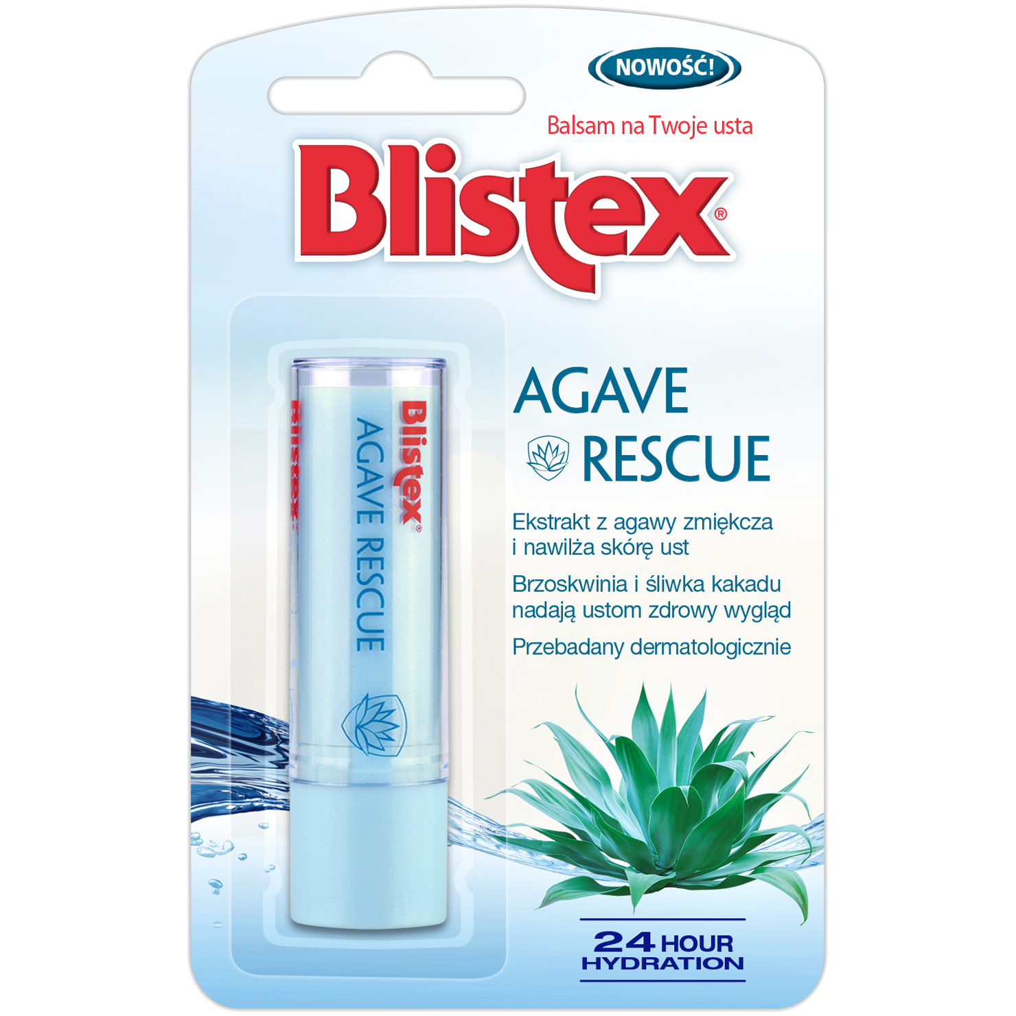 Blistex balsam do ust agave rescue, 3,7 g