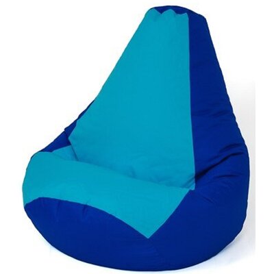 Pufa worek GO GIFT Gruszka Granatowo-niebieski XXL 140 x 100 cm