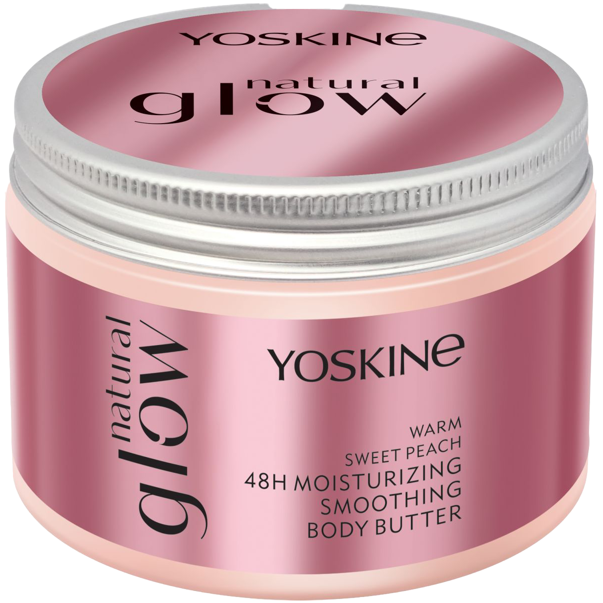 Yoskine Natural Glow wygładzające masło do ciała z efektem nawilżenia, 320 ml