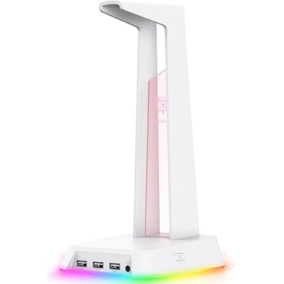Stojak na słuchawki ONIKUMA ST2 Wbudowany HUB USB, Wysokość 277.8 mm Biały