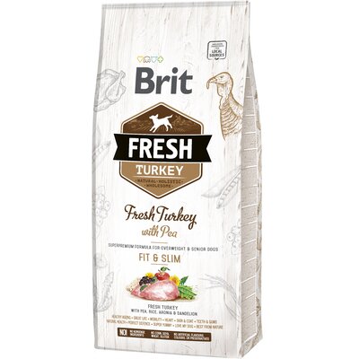 Karma dla psa BRIT Fresh Turkey Indyk z groszkiem 12 kg