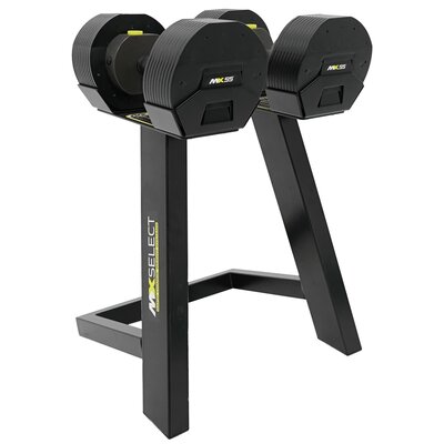 Zestaw hantli MX SELECT MX55 (2 x 24.9 kg) + Stojak