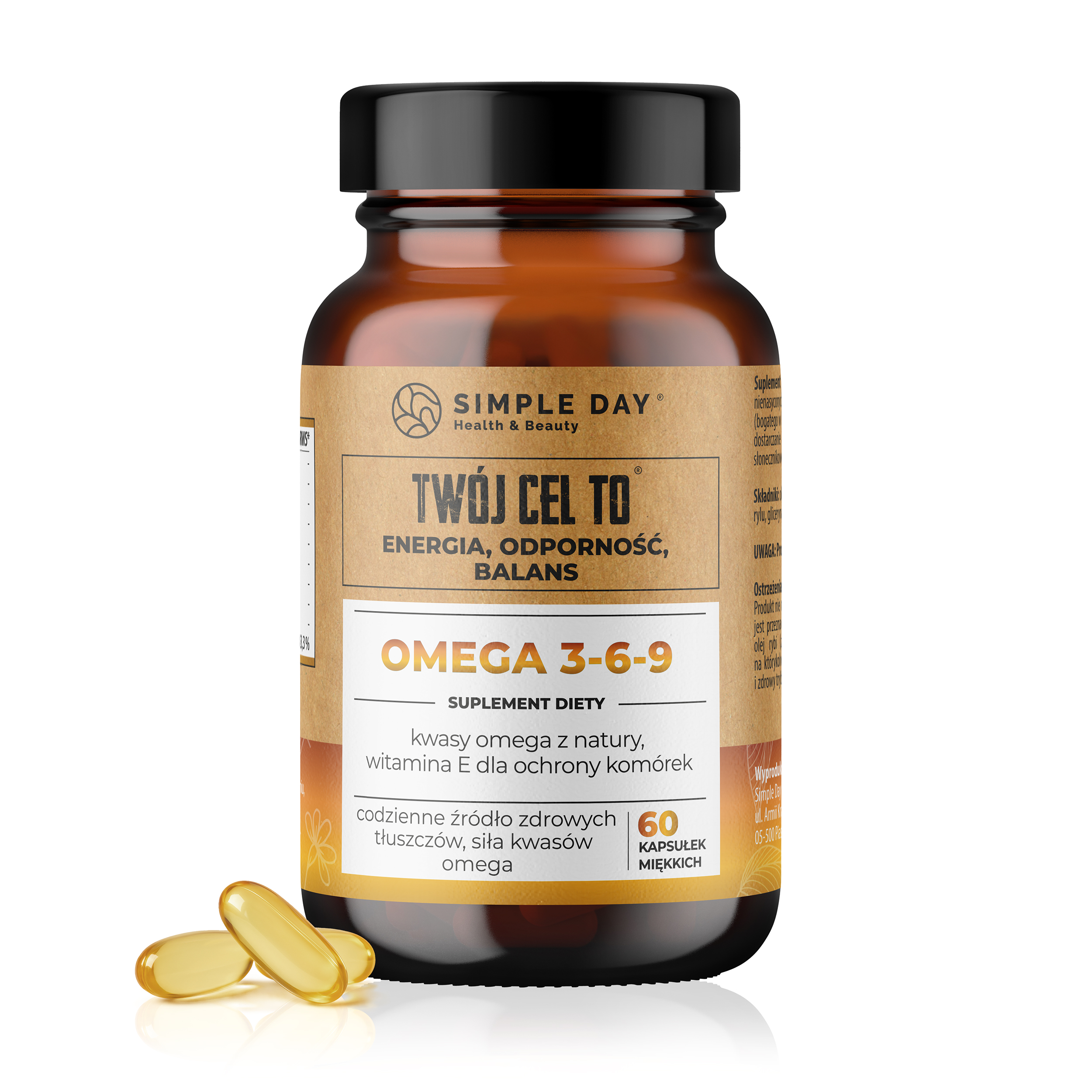 Twój Cel To Omega 3-6-9 suplement diety, 60 kaps./1 opak.