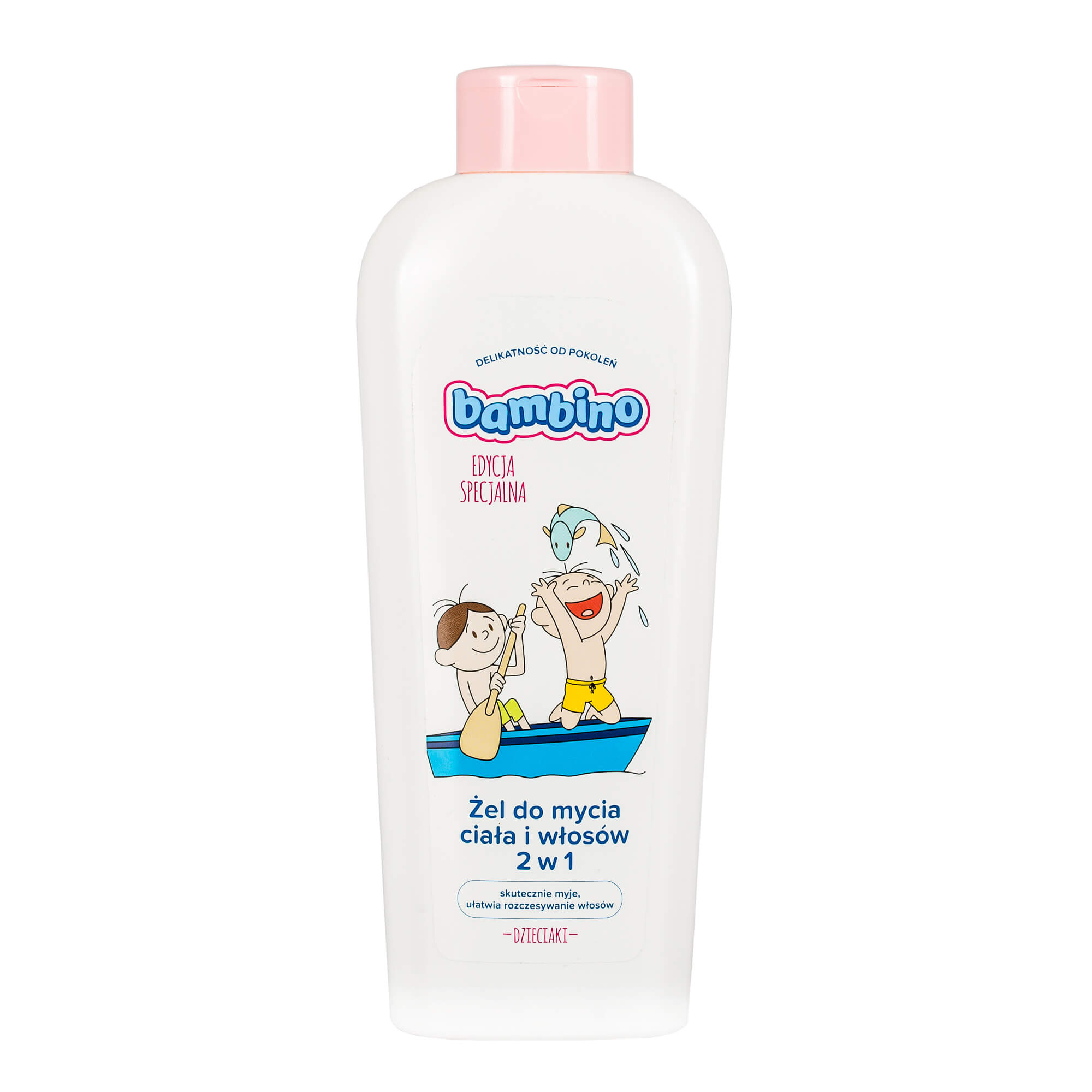 Bambino, żel do mycia ciała i włosów, 2w1, edycja specjalna łódź, 400 ml