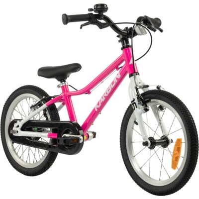 Rower dziecięcy KARBON Superlight Automatic 16 cali dla dziewczynki Różowy