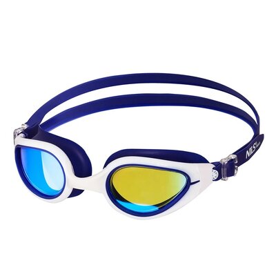 Okulary pływackie NILS AQUA NQG480MAF Niebiesko-biały filtr UV