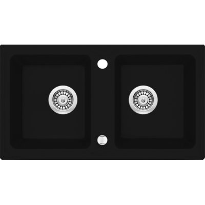 Zlewozmywak dwukomorowy DEANTE Zorba ZQZ N203 Nero 43.5x78