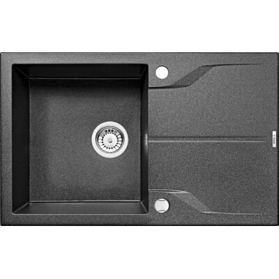 Zlewozmywak jednokomorowy z ociekaczem DEANTE Andante ZQN 2113 Grafitowy 49x78