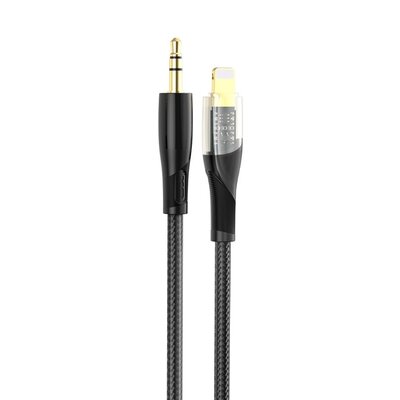 Kabel Lightning - Jack 3.5 mm XO Clear NB-R241A 1 m Czarny