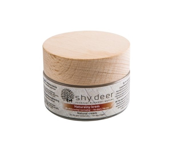 Shy Deer Natural Cream naturalny krem dla skóry suchej i normalnej, 50 ml