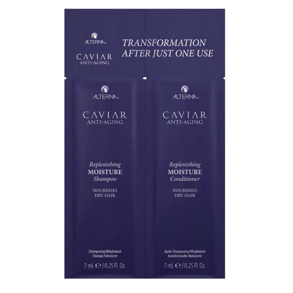 Alterna Caviar Anti-Aging zestaw nawilżający i poprawiający kondycję włosów - szampon i odżywka, 7 ml
