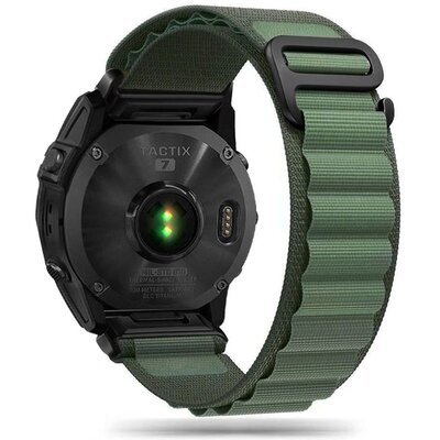 Pasek TECH-PROTECT Nylon Pro do Garmin Fenix 5/6/6 Pro/7/8/8 Pro (szerokość paska 22 mm) Zielony