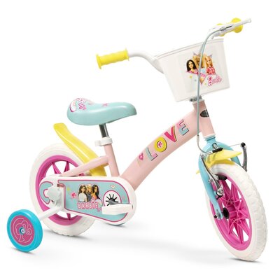 Rower dziecięcy TOIMSA Barbie 12 cali dla dziewczynki Różowy
