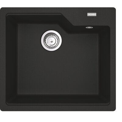 Zlewozmywak jednokomorowy FRANKE Urban UBG 610-50 GSC 114.0687.261 Czarny matowy 50x56