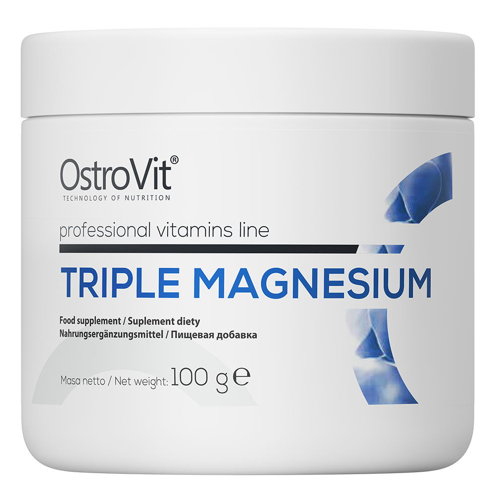 OstroVit Triple Magnesium 100 g o smaku naturalnym