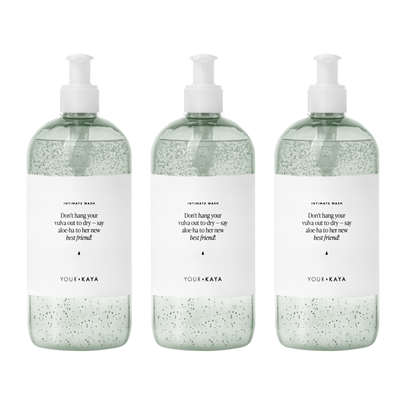Your Kaya zestaw: płyn do higieny intymnej, 3x500 ml