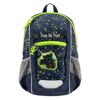 Plecak STEP BY STEP Junior Kiga Maxi Little Wild Cat Chiko Niebiesko-zielony