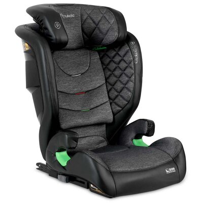 Fotelik samochodowy NUKIDO Louis i-Size 100-150 cm (15-36 kg) Czarno-szary