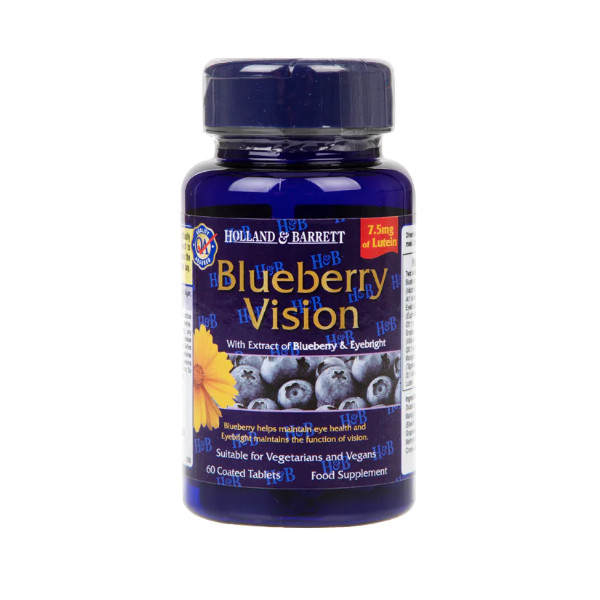 Holland & Barrett Blueberry Vision suplement diety, 60 tabl./1 opak.