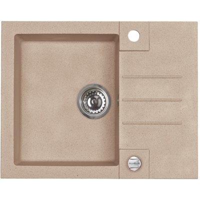Zlewozmywak jednokomorowy z ociekaczem ALVEUS Rock 30 1213055 Beż 47.5x59.5