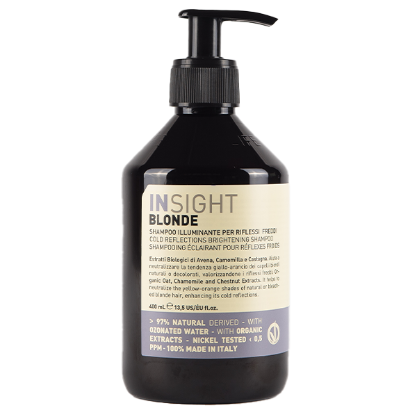 Insight Blonde niebieski szampon do włosów blond i rozjaśnianych, 400 ml