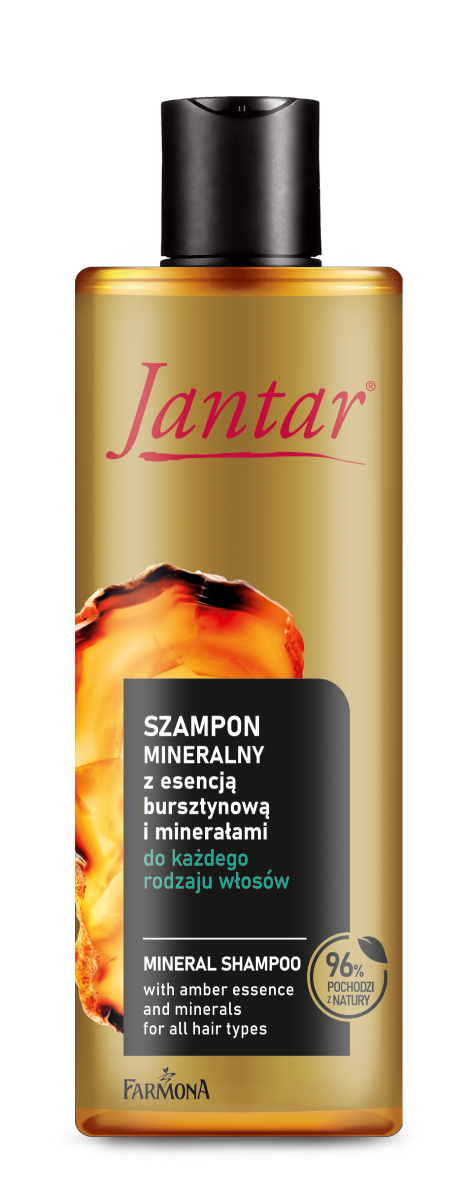Jantar Mineralny Z Esencją Bursztynową mineralny szampon z esencją bursztynową do każdego rodzaju włosów, 300 ml