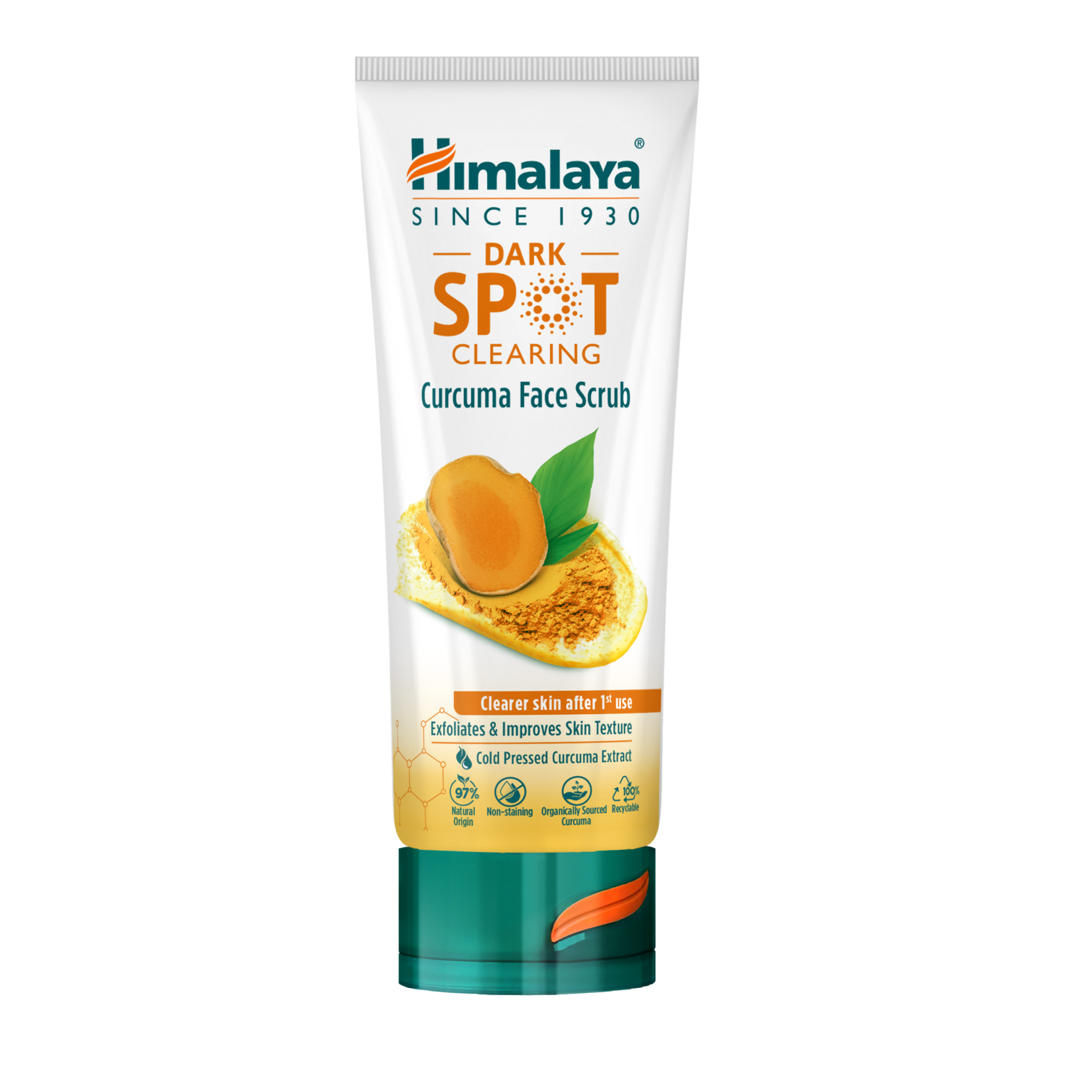 Himalaya Dark Spot rozjaśniający przebarwienia peeling do twarzy z organiczną kurkumą, 75 ml